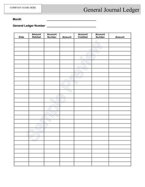 Blank Self Employment Ledger Sheets Google Search With
