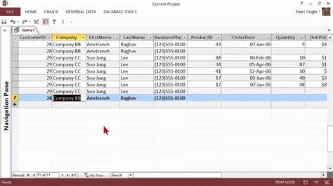 Microsoft Office Access Tutorial Creating Lookup