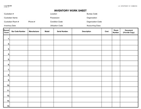 Inventory Spreadsheet Templates Excel Templates
