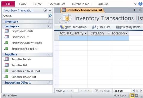 Free Inventory Management Template For Access