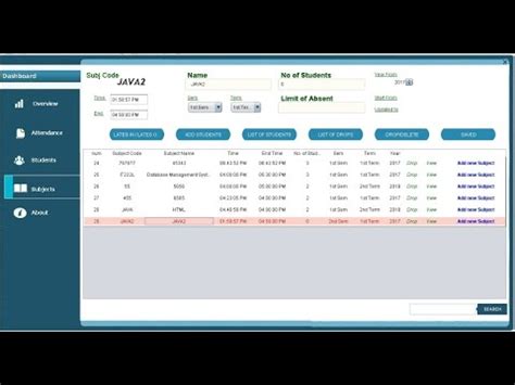 Attendance Management System Java Project YouTube