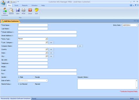Customer Info Manager CIM FREE Customer Information