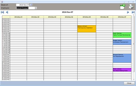 MS Access Appointment Calendar Daily Planner