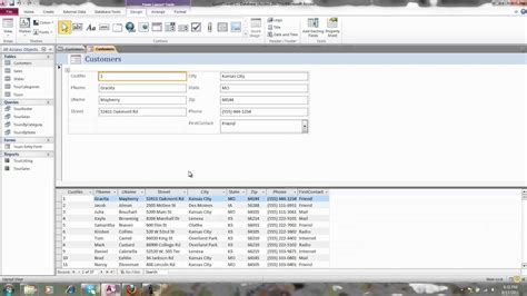 Access Split Forms YouTube