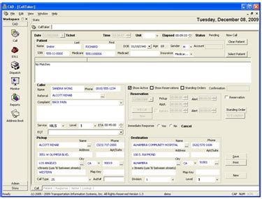 Ambulance Software Transportation Information Systems