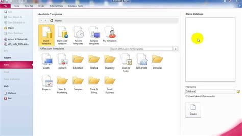 Microsoft Access Tutorial Basic Concepts And
