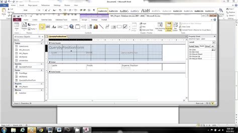 MS Access Query By Form YouTube