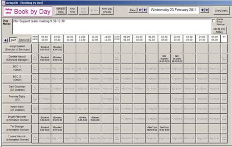 Microsoft Access Booking Systems Appointments Database