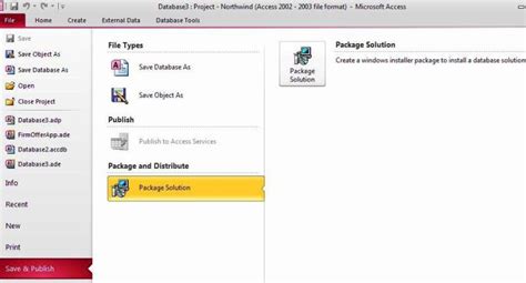 Microsoft Access Package And Deploy Wizard Or Other