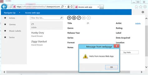 Access Web App At Last A Simple Web Database App