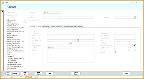 Access Form Design Templates FabTemplatez