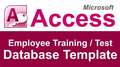 Employee Training And Test Tracking Database Template
