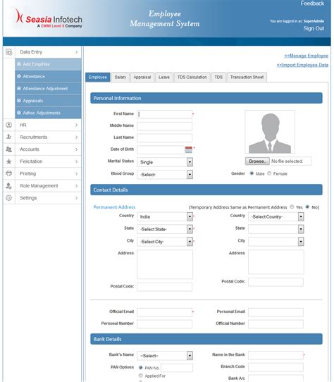 Employee Management System CreateCompany
