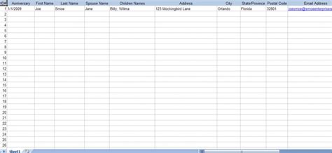 Church Membership Spreadsheet Template