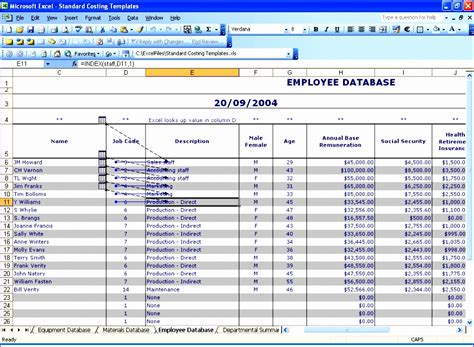 Free Employee Database Template In Excel Excel
