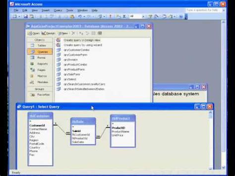 Microsoft Access Sales Invoice Query YouTube