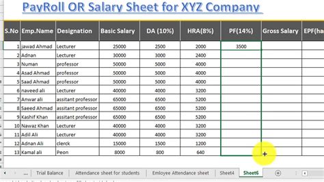 How To Make Salary Sheet Payroll Or Payslip In Excel