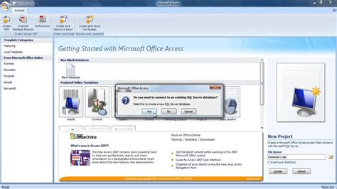 How To Create Microsoft Access Project YouTube