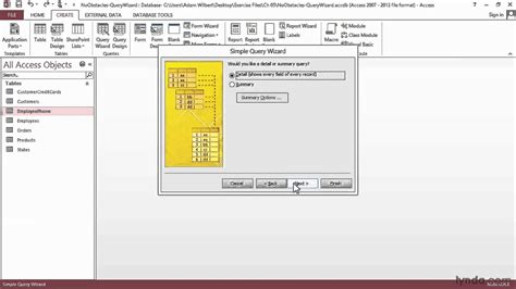 Access Tutorial Creating Queries With The Simple