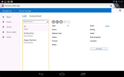 Access Web App At Last A Simple Web Database App