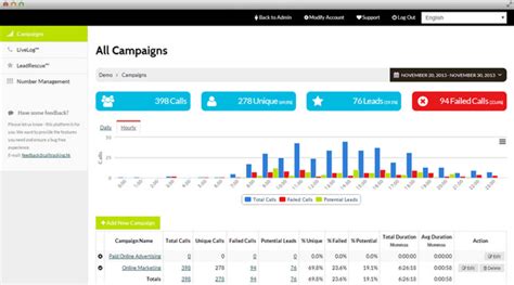 Opencall Open Source Call Tracking Software Web