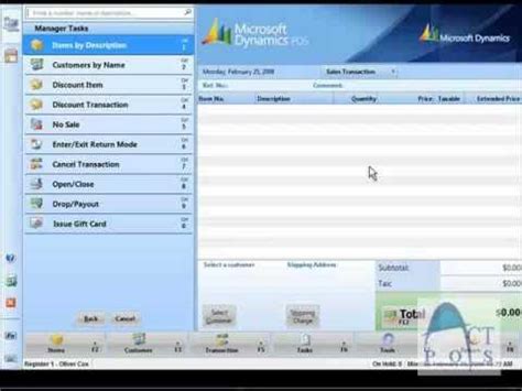 ACT POS Microsoft Dynamics Point Of Sale From ACT