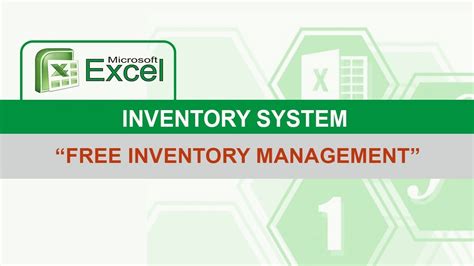 Excel Inventory System FREE DOWNLOAD YouTube