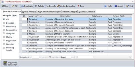 Microsoft Access Statistical Analysis With Total Access