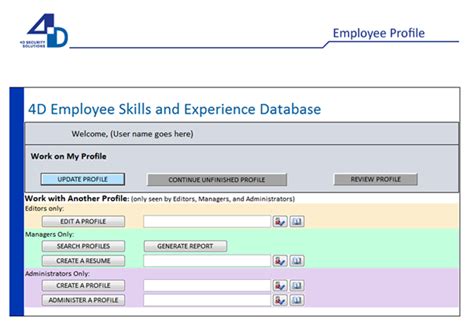 Employee Skills Database Moon Star