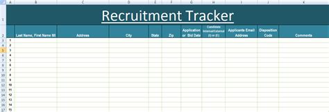 Recruitment Tracker Excel Template XLS ExcelTemple