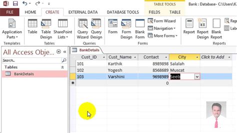 HOW TO CREATE A DATABASE AND TABLES IN MS ACCESS
