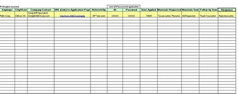 Applicant Tracking Spreadsheet Template Excelxo