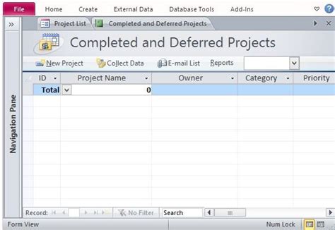 Free Project Management Template For Access