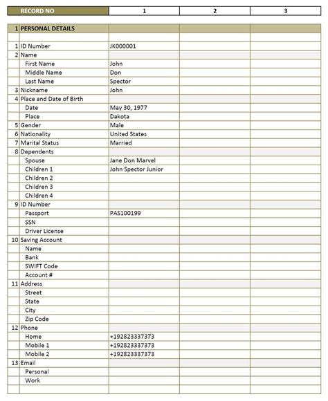 Employee Database Management Template EXCELTEMPLATES