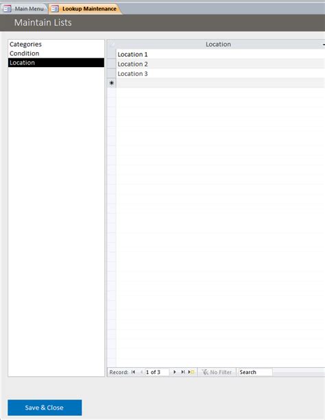 Lending Library Database Template Lending Management