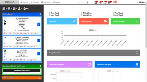 Screenshots PC Repair Tracker PHP MySQL Computer