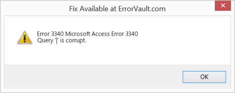 How To Fix Error Microsoft Access Error