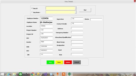 Employee Management System Using Excel YouTube