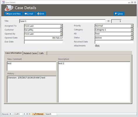 Customer Service Database Template Customer Service
