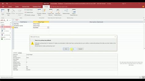 MS Access Tables Forms Reports And Queries YouTube