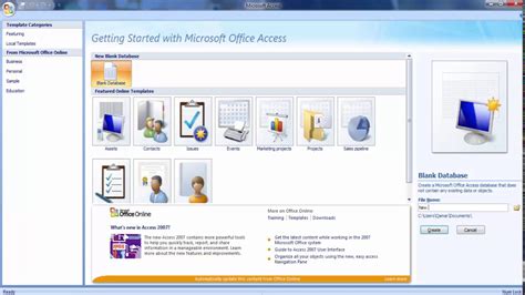 Microsoft Office Access Database Student Admission