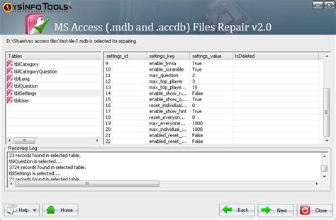 SysInfoTools MS Access ACCBD File Repair FREE Download