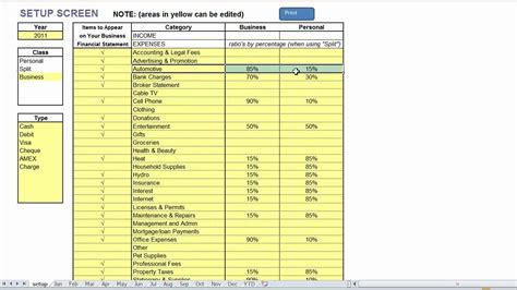 Small Business Bookkeeping Template Excelxo