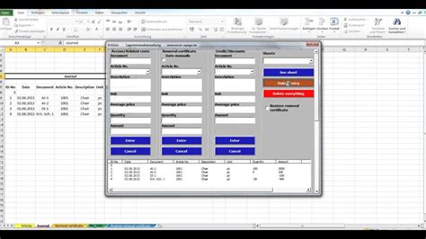 Warehouse Inventory Management Based On An Excel File