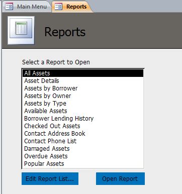 Lending Library Database Template Lending Management