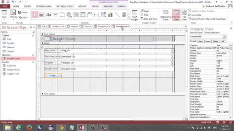 How To Create Store Database On MS Access YouTube
