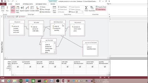 How To Make An Invoice Query In MS Access YouTube
