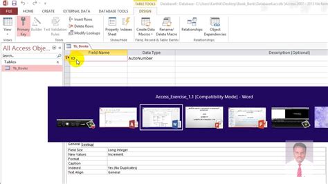 HOW TO CREATE A DATABASE AND TABLES IN MS ACCESS