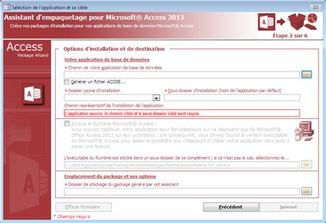 Applications Access Deploiemet Avec Runtime