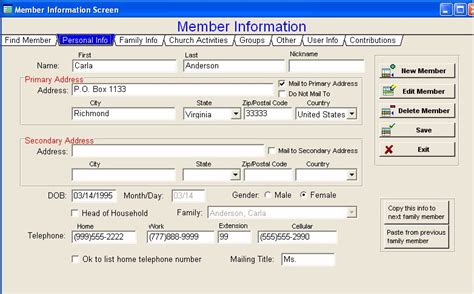 Download Excel Church Membership Template Software Easy